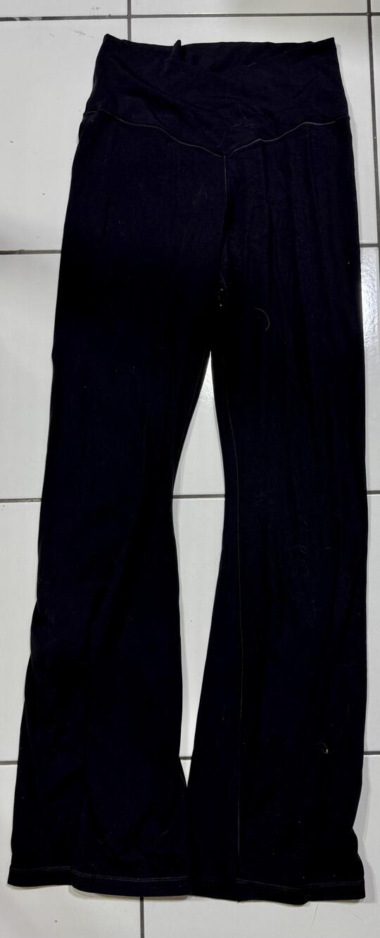 Offline By Aerie Pants Womens Large Black Real Me Flare High Rise Crossover Yoga